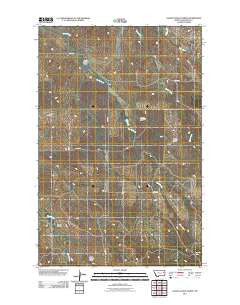 Olson Coulee North Montana Historical topographic map, 1:24000 scale, 7.5 X 7.5 Minute, Year 2011