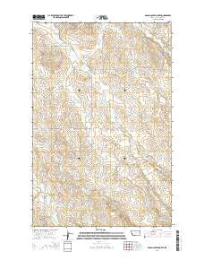 Olson Coulee North Montana Current topographic map, 1:24000 scale, 7.5 X 7.5 Minute, Year 2014