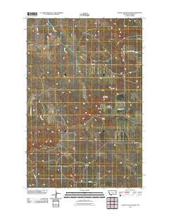 Olson Coulee South Montana Historical topographic map, 1:24000 scale, 7.5 X 7.5 Minute, Year 2011