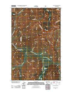 Olson Peak Montana Historical topographic map, 1:24000 scale, 7.5 X 7.5 Minute, Year 2011