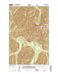 Olson Peak Montana Current topographic map, 1:24000 scale, 7.5 X 7.5 Minute, Year 2014