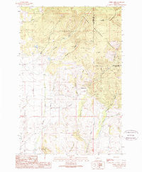 Ophir Creek Montana Historical topographic map, 1:24000 scale, 7.5 X 7.5 Minute, Year 1989