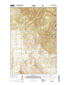 Ophir Creek Montana Current topographic map, 1:24000 scale, 7.5 X 7.5 Minute, Year 2014