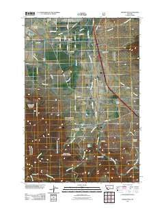Opportunity Montana Historical topographic map, 1:24000 scale, 7.5 X 7.5 Minute, Year 2011