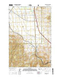 Opportunity Montana Current topographic map, 1:24000 scale, 7.5 X 7.5 Minute, Year 2014