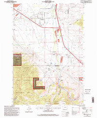 Opportunity Montana Historical topographic map, 1:24000 scale, 7.5 X 7.5 Minute, Year 1996