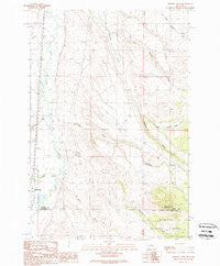 Orofino Creek Montana Historical topographic map, 1:24000 scale, 7.5 X 7.5 Minute, Year 1989