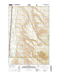 Orofino Creek Montana Current topographic map, 1:24000 scale, 7.5 X 7.5 Minute, Year 2014