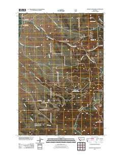 Orofino Mountain Montana Historical topographic map, 1:24000 scale, 7.5 X 7.5 Minute, Year 2011