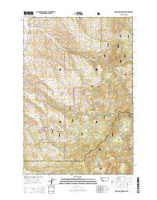 Orofino Mountain Montana Current topographic map, 1:24000 scale, 7.5 X 7.5 Minute, Year 2014