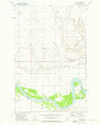 Oswego Montana Historical topographic map, 1:24000 scale, 7.5 X 7.5 Minute, Year 1972