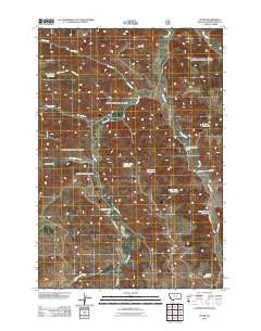 Otter Montana Historical topographic map, 1:24000 scale, 7.5 X 7.5 Minute, Year 2011