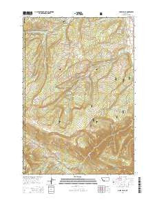 Ousel Falls Montana Current topographic map, 1:24000 scale, 7.5 X 7.5 Minute, Year 2014