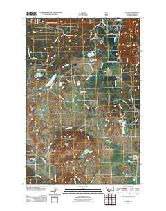 Ovando Montana Historical topographic map, 1:24000 scale, 7.5 X 7.5 Minute, Year 2011