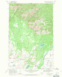 Ovando Mountain Montana Historical topographic map, 1:24000 scale, 7.5 X 7.5 Minute, Year 1968