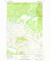 Ovando Montana Historical topographic map, 1:24000 scale, 7.5 X 7.5 Minute, Year 1968