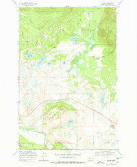 Ovando Montana Historical topographic map, 1:24000 scale, 7.5 X 7.5 Minute, Year 1968
