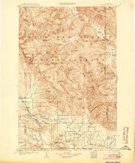 Ovando Montana Historical topographic map, 1:125000 scale, 30 X 30 Minute, Year 1905