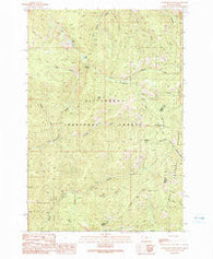 Overwhich Falls Montana Historical topographic map, 1:24000 scale, 7.5 X 7.5 Minute, Year 1991