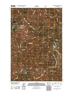 Overwhich Falls Montana Historical topographic map, 1:24000 scale, 7.5 X 7.5 Minute, Year 2011