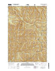 Overwhich Falls Montana Current topographic map, 1:24000 scale, 7.5 X 7.5 Minute, Year 2014