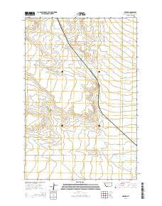 Oxford Montana Current topographic map, 1:24000 scale, 7.5 X 7.5 Minute, Year 2014