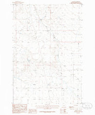 Oxford Montana Historical topographic map, 1:24000 scale, 7.5 X 7.5 Minute, Year 1986