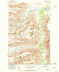 P N Ranch Montana Historical topographic map, 1:24000 scale, 7.5 X 7.5 Minute, Year 1954