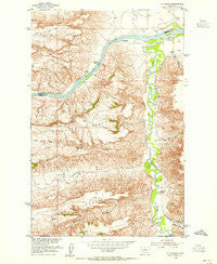 P N Ranch Montana Historical topographic map, 1:24000 scale, 7.5 X 7.5 Minute, Year 1954