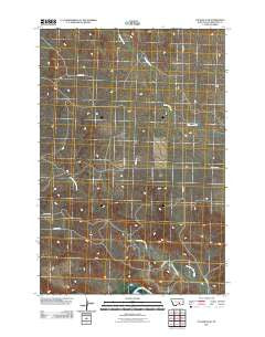 P K Ranch SE Montana Historical topographic map, 1:24000 scale, 7.5 X 7.5 Minute, Year 2011
