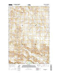 P K Ranch SE Montana Current topographic map, 1:24000 scale, 7.5 X 7.5 Minute, Year 2014