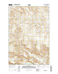 P K Ranch SE Montana Current topographic map, 1:24000 scale, 7.5 X 7.5 Minute, Year 2014