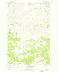 Packsaddle Butte Montana Historical topographic map, 1:24000 scale, 7.5 X 7.5 Minute, Year 1955