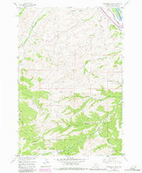 Packsaddle Butte Montana Historical topographic map, 1:24000 scale, 7.5 X 7.5 Minute, Year 1955