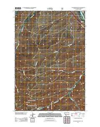Packsaddle Butte Montana Historical topographic map, 1:24000 scale, 7.5 X 7.5 Minute, Year 2011