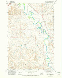 Paddy Fay Creek Montana Historical topographic map, 1:24000 scale, 7.5 X 7.5 Minute, Year 1968