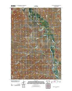 Paddy Fay Creek Montana Historical topographic map, 1:24000 scale, 7.5 X 7.5 Minute, Year 2011