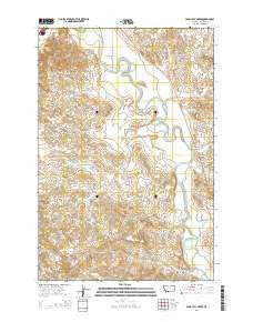 Paddy Fay Creek Montana Current topographic map, 1:24000 scale, 7.5 X 7.5 Minute, Year 2014