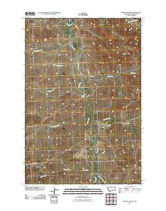 Padlock Ranch Montana Historical topographic map, 1:24000 scale, 7.5 X 7.5 Minute, Year 2011