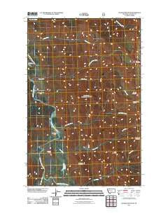 Pagoda Mountain Montana Historical topographic map, 1:24000 scale, 7.5 X 7.5 Minute, Year 2011