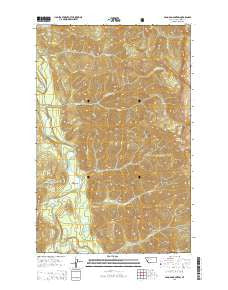 Pagoda Mountain Montana Current topographic map, 1:24000 scale, 7.5 X 7.5 Minute, Year 2014