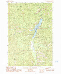 Painted Rocks Lake Montana Historical topographic map, 1:24000 scale, 7.5 X 7.5 Minute, Year 1991