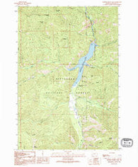 Painted Rocks Lake Montana Historical topographic map, 1:24000 scale, 7.5 X 7.5 Minute, Year 1991