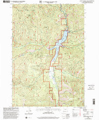 Painted Rocks Lake Montana Historical topographic map, 1:24000 scale, 7.5 X 7.5 Minute, Year 1998
