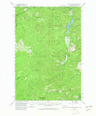 Painted Rocks Lake Montana Historical topographic map, 1:62500 scale, 15 X 15 Minute, Year 1960