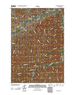 Painted Hill Montana Historical topographic map, 1:24000 scale, 7.5 X 7.5 Minute, Year 2011