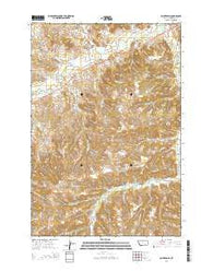 Painted Hill Montana Current topographic map, 1:24000 scale, 7.5 X 7.5 Minute, Year 2014