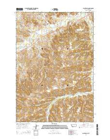 Painted Hill Montana Current topographic map, 1:24000 scale, 7.5 X 7.5 Minute, Year 2014