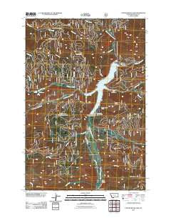Painted Rocks Lake Montana Historical topographic map, 1:24000 scale, 7.5 X 7.5 Minute, Year 2011