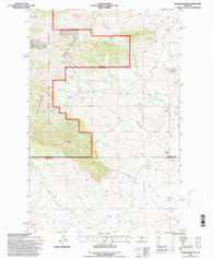 Palisade Butte Montana Historical topographic map, 1:24000 scale, 7.5 X 7.5 Minute, Year 1995